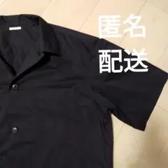 GU オープンカラーシャツ Lサイズ 黒