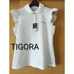 新品♪TIGORA★フリル袖可愛いトップスホワイトティゴラレディース