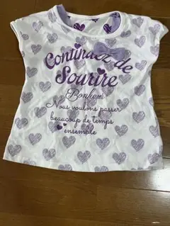 ハート柄 Tシャツ 120cm