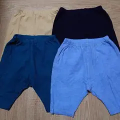 UNIQLO七分丈パンツ80cm 4枚セット【美品】
