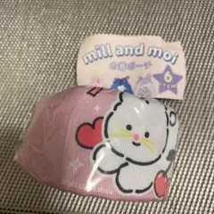 【新品未使用】ミルアンドモイmillandmoi 巾着ポーチガチャ（ピンク）