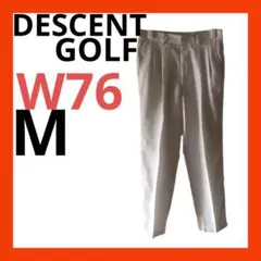 DESCENT GOLFデサント ゴルフツータックスラックス　M ライトベージュ