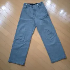 ハグユー♡美品グレー デニム　トール丈　 Lサイズ