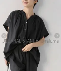 *❋即購入大歓迎❋*relumeリネンレーヨンギャザーシャツブラウス