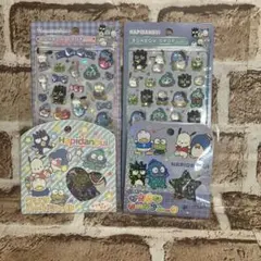 サンリオ　はぴだんぶい　ボンボンドロップシール　おはじきシール　4点セット
