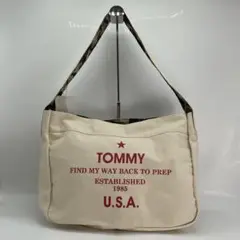 BN5172●TOMMY ALBEE ショルダーバッグ キャンバス ベージュ