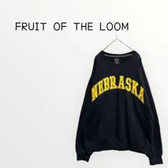 【FRUIT OF THE LOOM 】トレーナースヴィンテージビッグ英字ロゴ