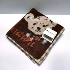 タグ付き　未使用品　Aguasantas　クマデザイン　タオルハンカチ　匿名配送