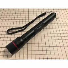 懐中電灯 黒 赤いリング付き