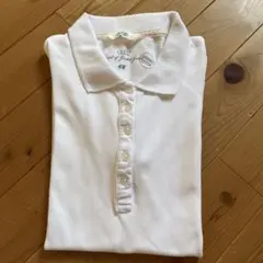 H&M ポロシャツ　ホワイト　白