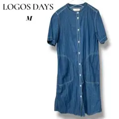LOGOS DAYS ロゴスデイズ デニム シャツワンピース M