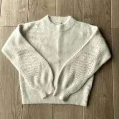 【イエナ】アンゴラニット アイボリーホワイトモヘヤ