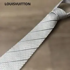 LOUISVUITTON ルイヴィトンネクタイ LV 水色