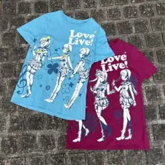美品　ラブライブ μ’s 6人 Tシャツ 2枚 2015年一番くじ