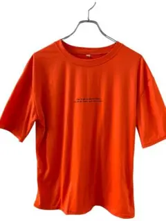 オレンジ色 XLサイズ Tシャツ メッセージ入り