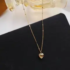 【No.108】ゴールド ハート ネックレス シンプル s925 上品