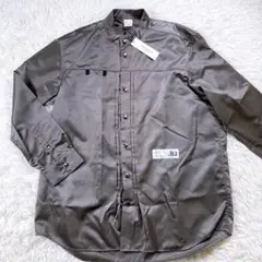未使用タグ付★HYPOCRITE シャツジャケット　ナイロン　日本製　深緑　撥水
