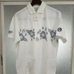 【未使用品】ZOY メンズ ポロシャツ サイズ︰１　ハイビスカス