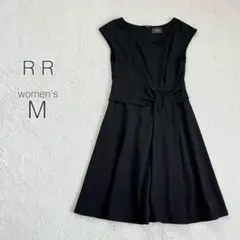 【レジーナリスレ】ワンピース ノースリーブ ひざ丈 ストレッチ 綺麗め 美品 M