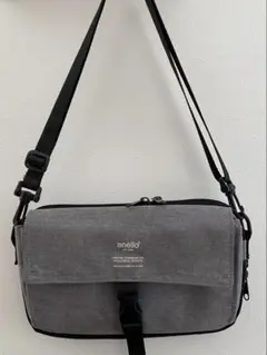 anello ミニショルダーバッグ 多機能お財布ポケット（グレー）