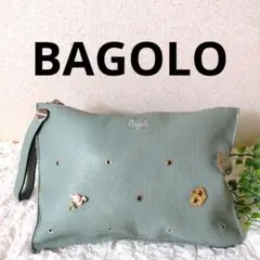美品 　バゴロ　 BAGOLO　 クラッチバッグ イタリア製 牛革 シボ革
