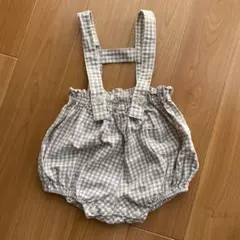 アプレレクール　ギンガムチェック　かぼちゃパンツ　70〜80