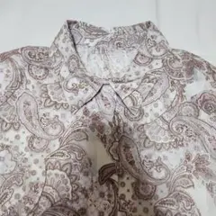 着心地抜群◎‼️綿100％ペイズリー柄✨️長袖シャツ【LLサイズ】