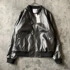 【エニィファム】(2)フェイクレザージャケット ライダースジャケット