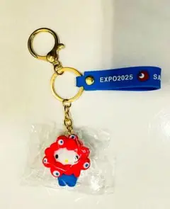 大阪・関西万博 キティちゃん×ミャクミャク 立体マスコットストラップ 公式コラボ