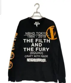 NEIGHBORHOOD VLONE トレーナー 🔥 RARE NEIGHBORHOOD x VLONE Zombie Flame Crewneck Long