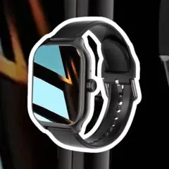 ブラック スクエア型 スマートウォッチ 本体