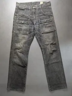 ブルーウェイ L 32 ブッシュパンツ ストレートデニム BLUEWAY　日本製