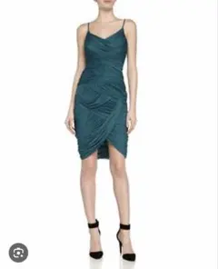 Halston パーティドレス　ミニ　カクテルドレス