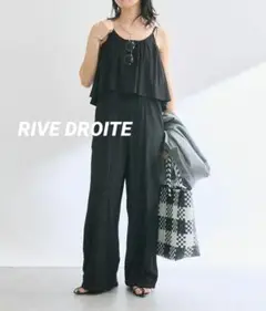 【新品タグ付】RIVE DROITE フリルサロペット ブラック