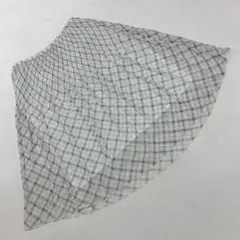 Molto Bene チェック柄シフォンスカー トフレア 透け感42