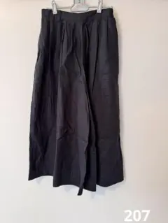 美品　ピュアルセシンリネンワイドパンツ　黒