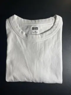 ユニクロ M白クルーネックTシャツ