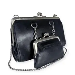 【良品】Jean Paul GAULTIER がま口チェーンショルダーバッグ