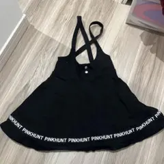 Pinkhunt 黒 ジャンバースカート xxs キッズ 女の子