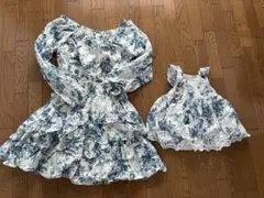 GAP 花柄ワンピース 12-18ヶ月、XXL、２着セット　ペアルック