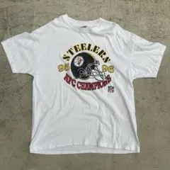 90s Hanes USA製　シングルステッチ　NFL バックプリント　発泡