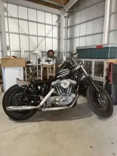 ハーレー XL1200C 2003年　マフラー 2003年式 XL1200Cスポーツスターカスタムの車検＆整備 前編