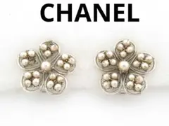 CHANEL ヴィンテージ パール フラワー イヤリング 94p