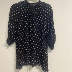 スピックアンドスパン　ドット　ブラウス