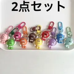 m&ms エムアンドエムズ チョコレートボールキーホルダー新品バッグチャーム2点