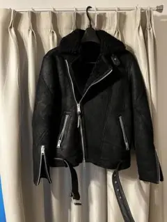 ALLSAINTS ムートンライダースジャケット