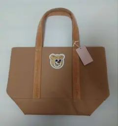 ラブラリーバイフェイラー オールドテディワッペントートバッグ(小)ベージュ