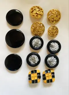 在庫一掃処分セール(新品)４種類ボタン 13個セット