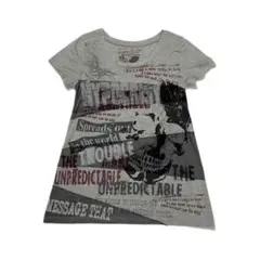 グランジ ドクロ tシャツ y2k 平成ギャル パンク archive