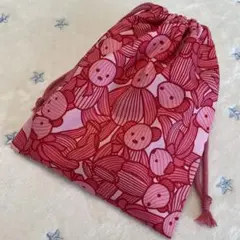 ハンドメイド 巾着袋 ベア《18》